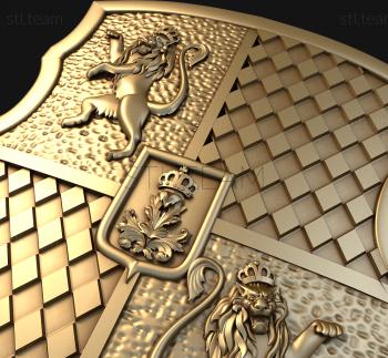 3D model Lion Shield (STL)